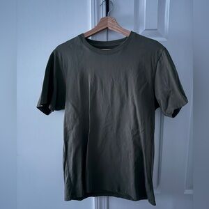 Uniqlo SUPIMA® Cotton T-Shirt Olive Men's Short Sleeve Tee